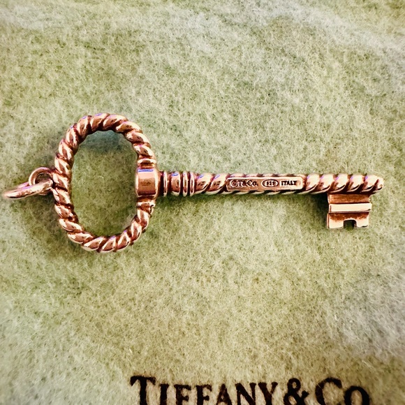 Tiffany & Co. Silver Rope Key Pendant - Picture 4 of 4